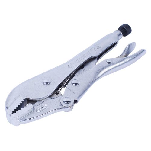 KING TONY (6031-07) Зажим с фиксатором 185 мм, с прямыми губками