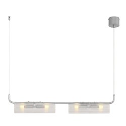 8258/4 SUSPENTIONI LN26 286 серебро/прозрачный, металл/стекло Подвес G9 4*20W 220V TORONTO