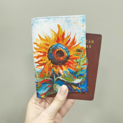 Обложка на паспорт "Яркий подсолнух"