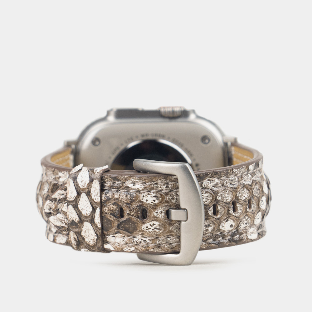 Ремешок для Apple Watch Ultra 49mm из кожи питона, натурального цвета