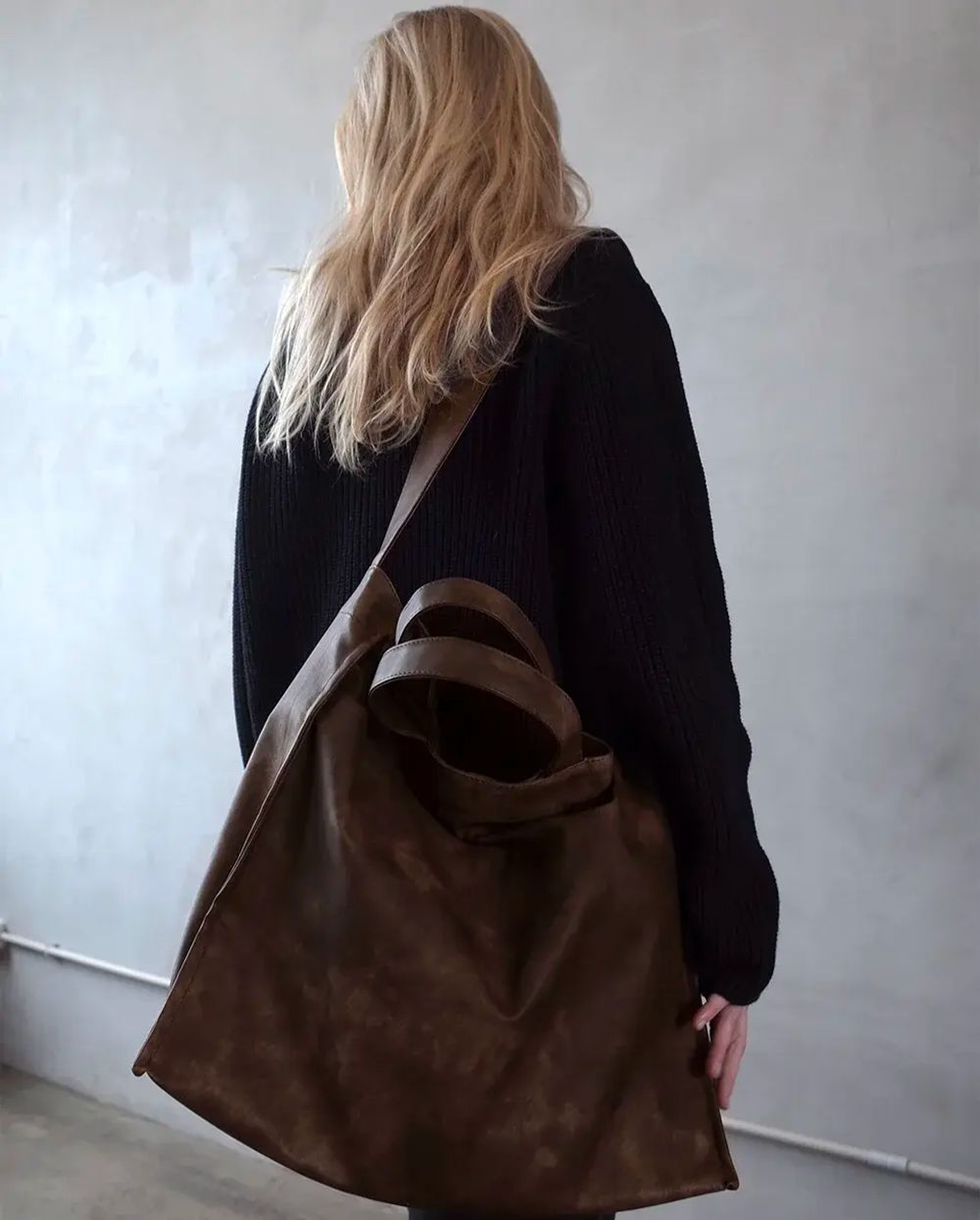 Сумка Kazyrnaya Тоут Marble коричневая