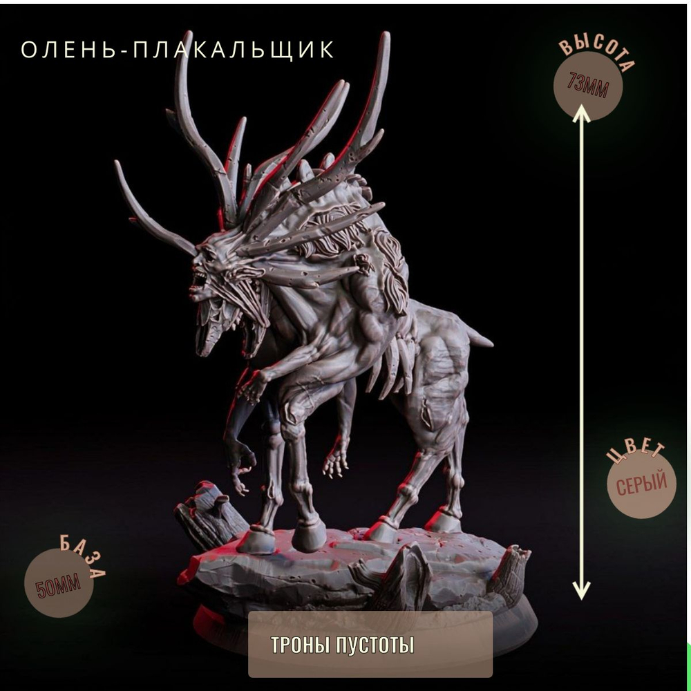 Олень-Плакальщик ДнД DnD миниатюры набор Трон Пустоты