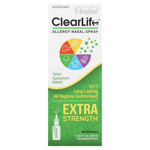 MediNatura, ClearLife™, назальный спрей от аллергии, 20 мл (0,68 жидк. унции)