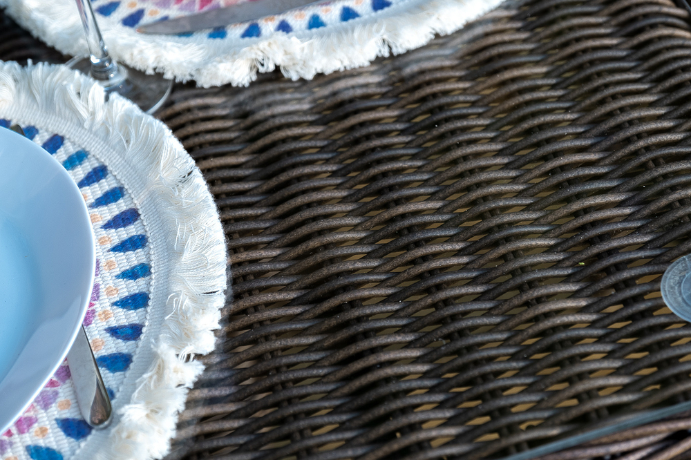 "Сицилия" обеденная группа плетеная, цвет коричневый