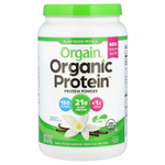 Orgain, Organic Protein ™, порошок на растительной основе, ваниль, 920 г (2,03 фунта)