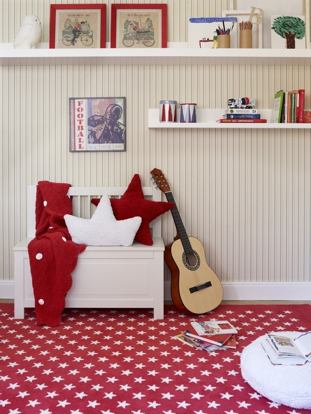 Подушка Lorena Canals Star Red (50 x 50 см)