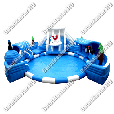 Наземный надувной аквапарк «Морское царство» 15,5*15*6 м