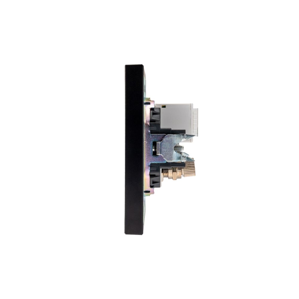 Розетка STRONG компьютерная RJ45 кат6 + TV с/у антрацит KRANZ