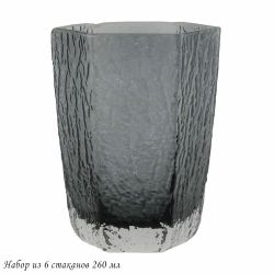 Lenardi 583-020 Набор из 6 стаканов 260 мл в под.уп.(х4)Стекло