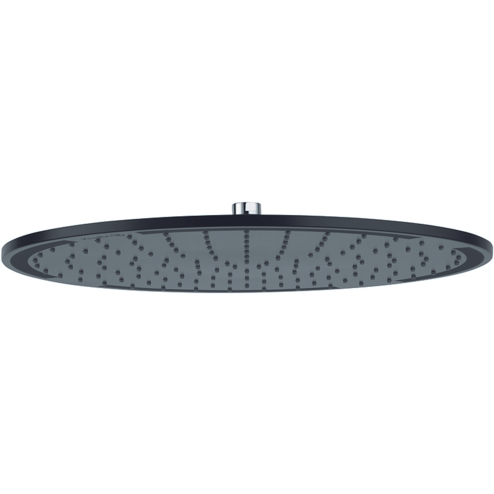 Верхний душ Kludi A-Qa круглый, плоский 400 мм Черный матовый Хром 6434087-00