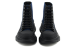 Alexander McQueen Tread Slick Short Stylish Skateboarding Shoes Women"s Blue Black