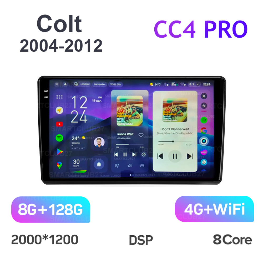 Teyes CC4 Pro 9" для Mitsubishi Colt, Colt Plus 2004-2012