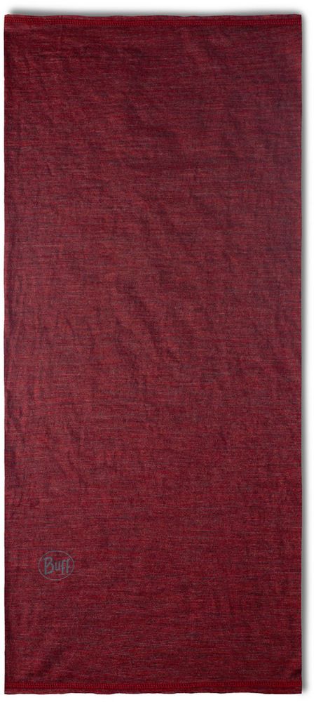 Тонкий шерстяной шарф-труба Buff Merino Lightweight Mars Red