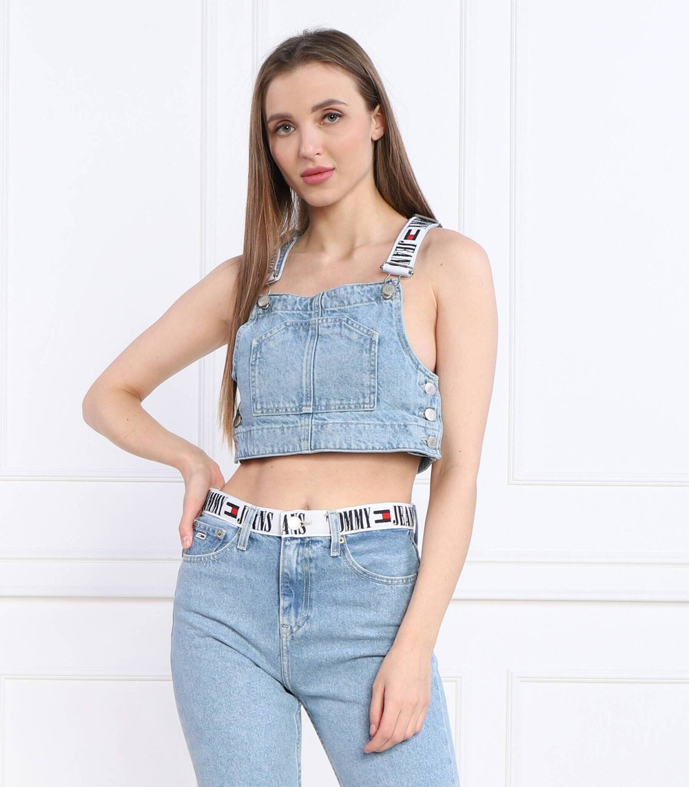 топ ag7011 Tommy Jeans - голубой(DW0DW15155)