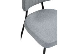 Стул на металлокаркасе Вакао серый / черный