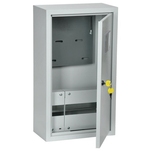 Щит металлический ЩУРн-3/12зо-1 540х310х165 на 3-х фазный счетчик и 12 модулей навесной ИЭК MKM35-N-12-31-ZO