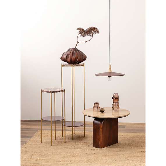 Светильник подвесной Mango Pyor, Ø29х26 см, бежевый