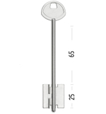 Заготовка сувальдного ключа 10662 GRD8D