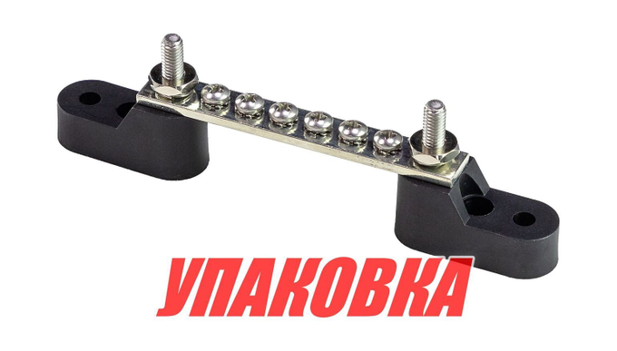 Колодка распределительная электромонтажная с защитной крышкой, 6 контактов (упаковка из 5 шт.)