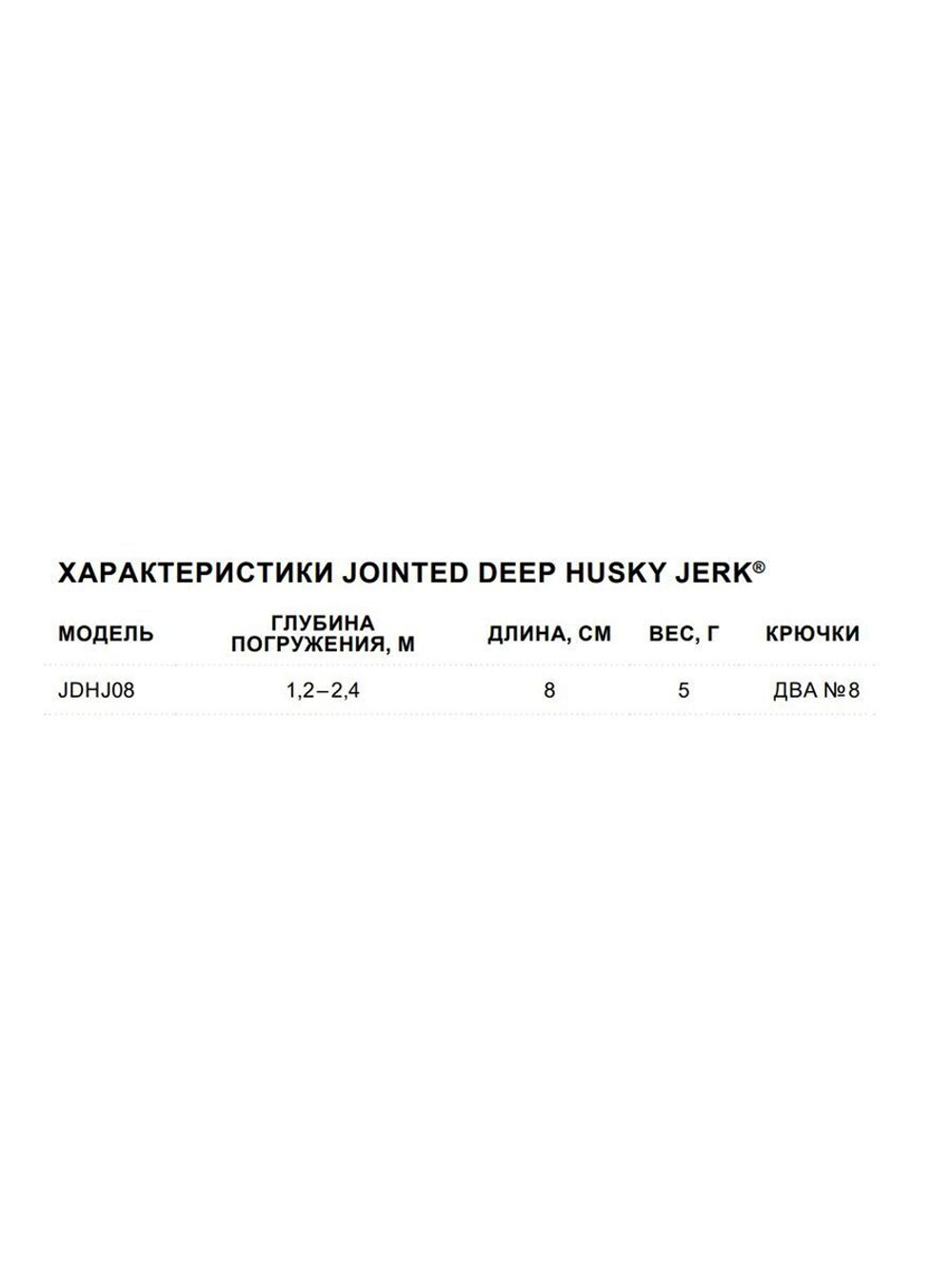 Воблер Jointed Deep Jerk 08, 8см, 5гр
