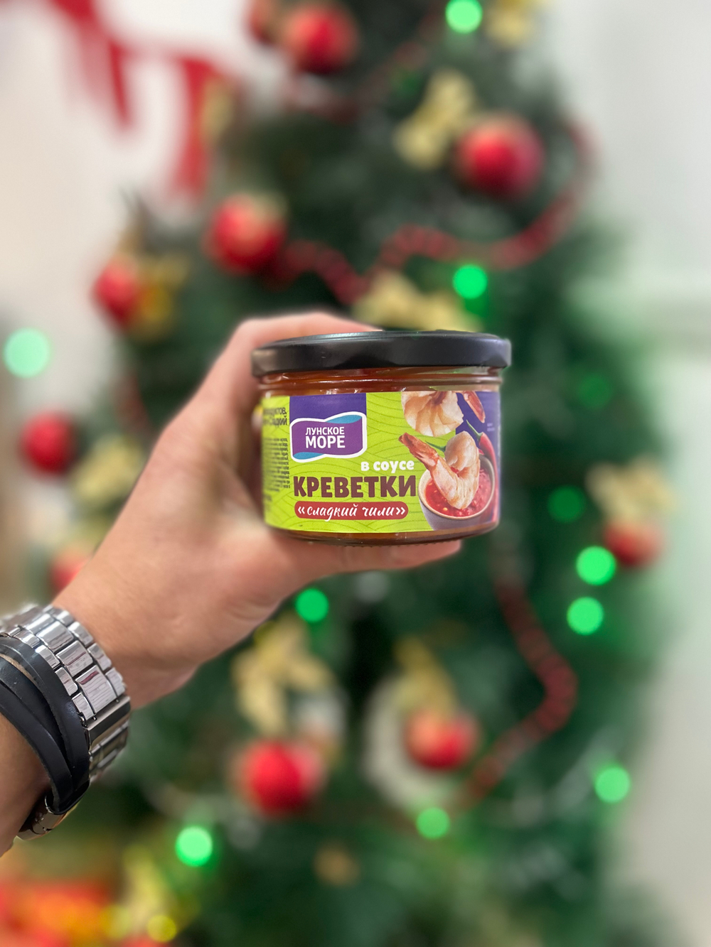 Креветки в сладком соусе Чили