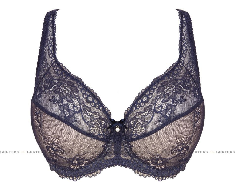 Бюстгальтер Scarlet с чашками на тонком поролоне (Размер: 90F) (Цвет: темно-синий)