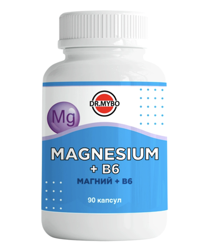 Dr mybo магний+в 6 90 шт. капсулы массой 0,42 г