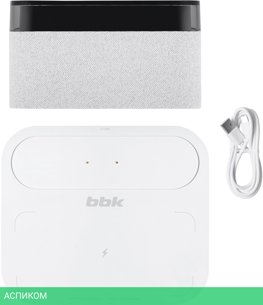 Портативная колонка BBK BTA2020 W белый