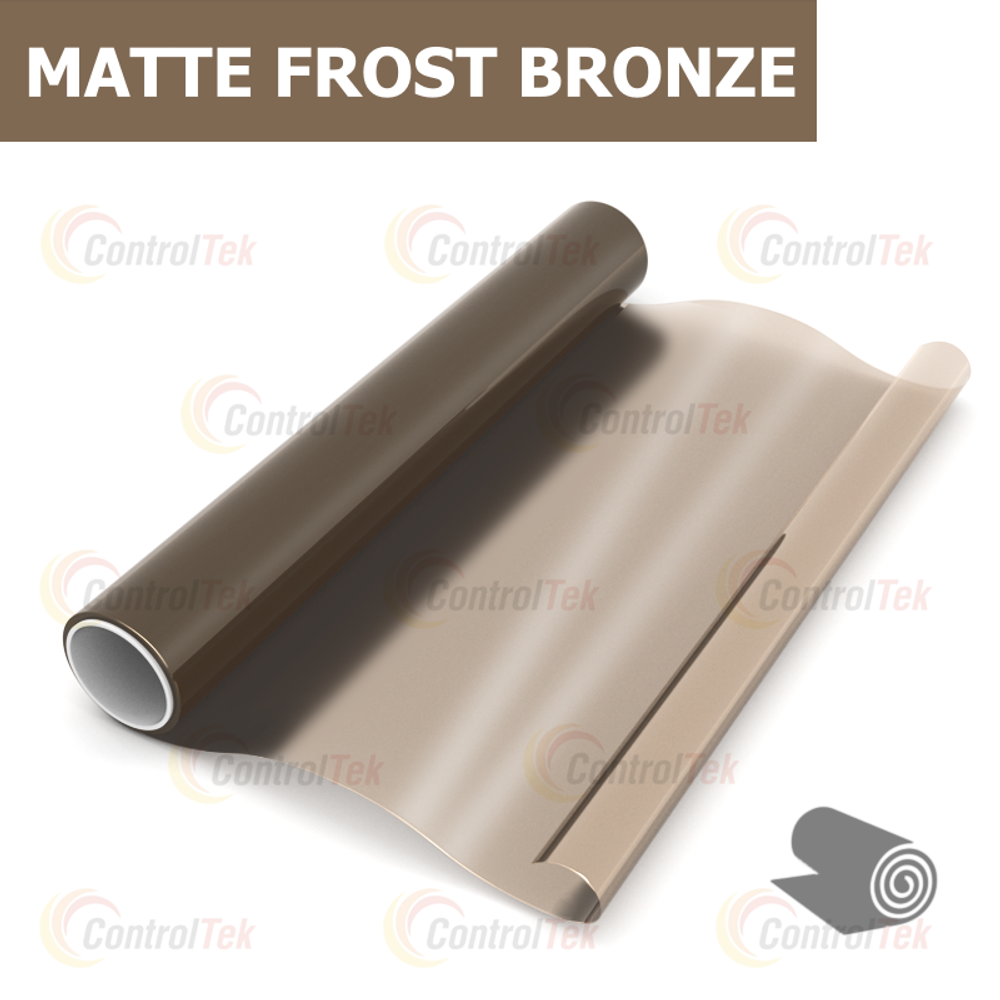 Пленка для окон декоративная MATTE FROST BRONZE ControlTek, рулон (размер 1,22x30м.)