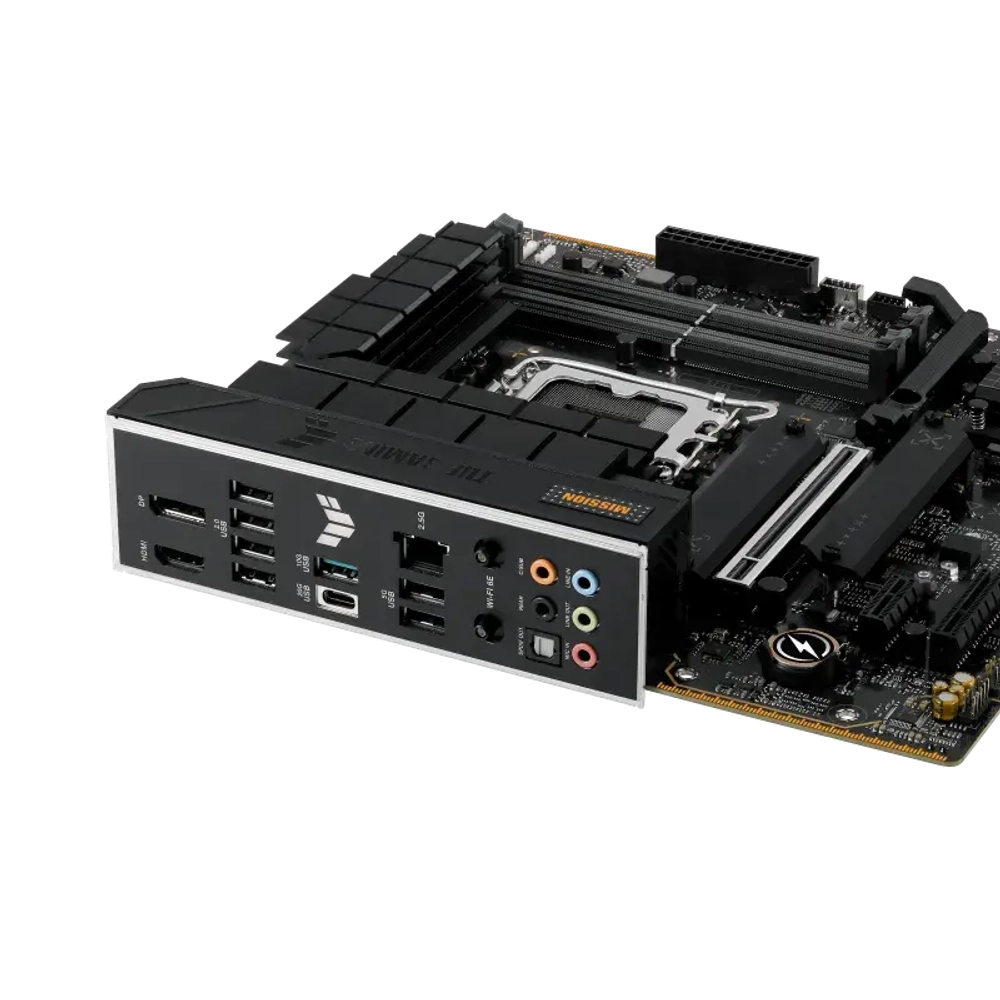 Сист.плата ASUS TUF GAMING B760M-PLUS WIFI II,B760,1700,4xDIMM DDR5,PCI-E x16,1xPCI-Ex1,M.2,SATA,DP,HDMI,WIFI 6E,BOX