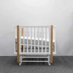 Кроватка ANTEMI Terra Light NEW с маятником, 100х70, арт. НИК 17БД Белый/Дерево