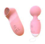 Набор из 2 розовых клиторальных стимуляторов Loli (Цвет: розовый)
