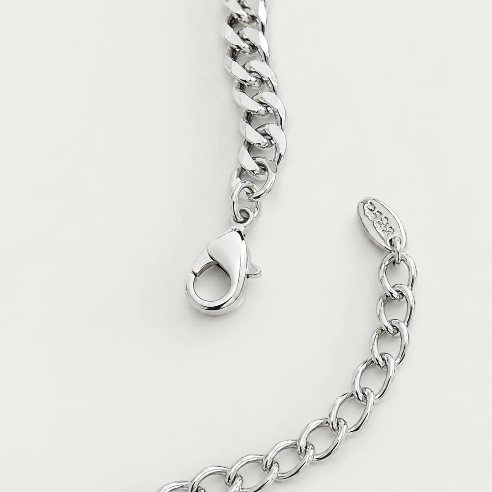 Колье Oubi Yabi «Серебряная маска» Silver