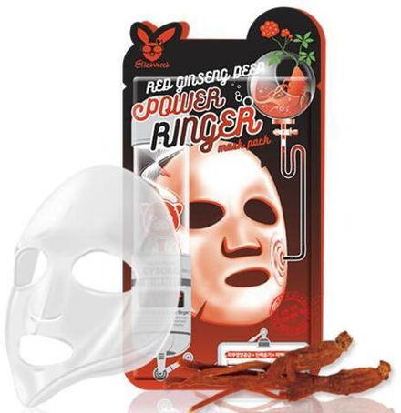 Тканевая маска для лица Elizavecca Red Ginseng Deep Power Ringer Mask Pack, 23 мл