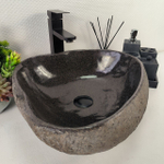 Раковина из речного камня RS-64921 43*41*15 0862