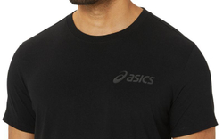 Мужская теннисная футболка Asics Chest Logo Short Sleeve T-Shirt - черный