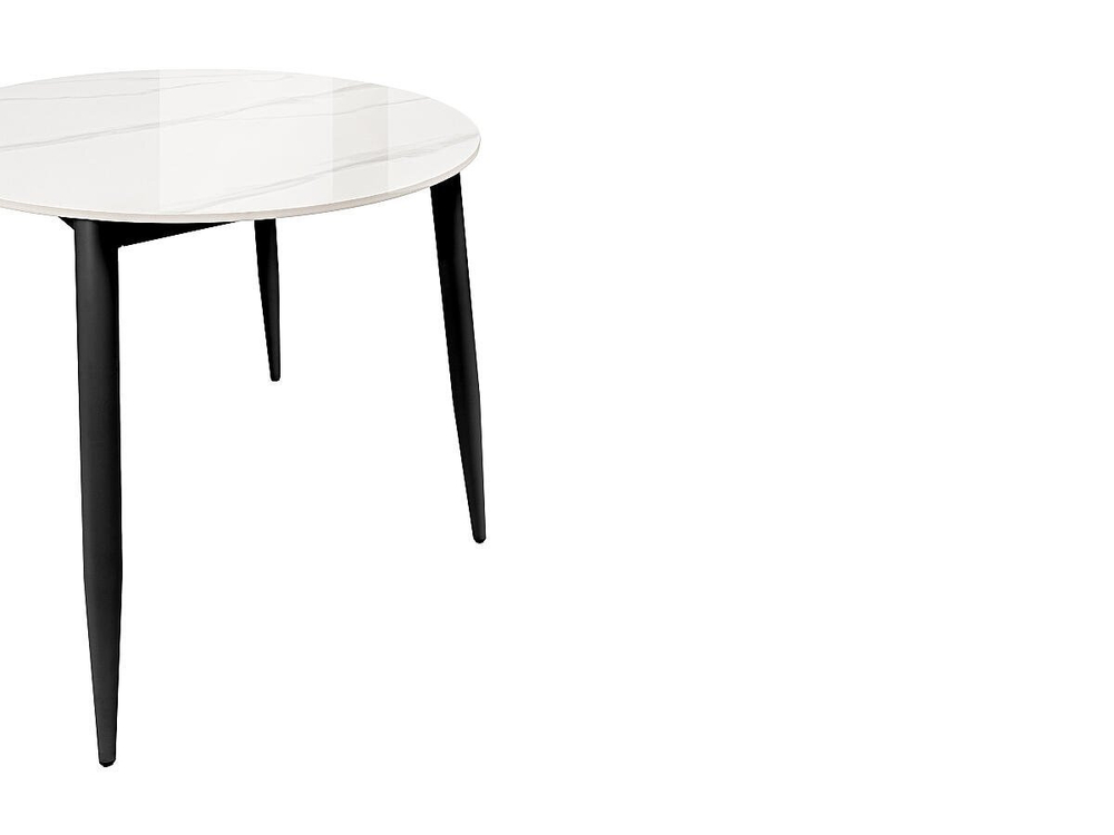 Стол Uni-Form-R.2B SBlack/White Gloss Marble 727*800*800
