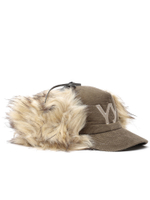 Кепка Утепленная Faux Fur Corduroy Earflap Cap