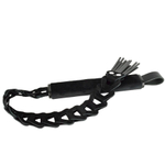 Черная велюровая плеть «Клеопатра» - 56 см. (Цвет: черный)