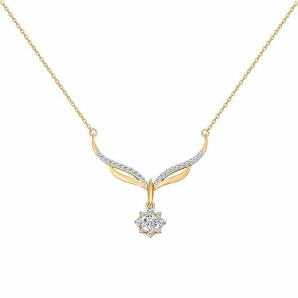 Колье из золота со Swarovski Zirconia