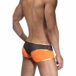 Мужские трусы хипсы оранжево-черные Cosmos Colors  L30OBG