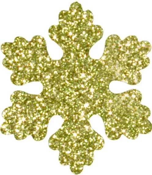 Снежинка из пенофлекса Облачко 200 мм., золото, ПромЕлка (CO-200GOLD)