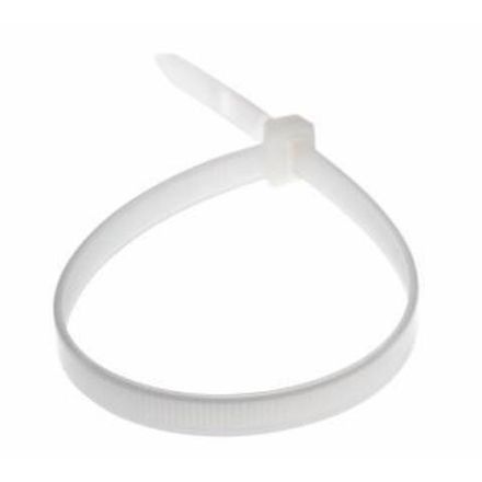 Хомут нейлон 7,0х300мм для стяжки, белый (100шт.)