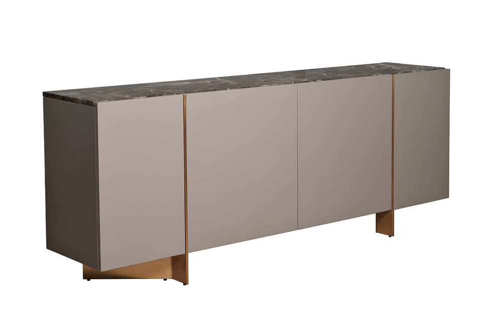 Комод 78x42x200см Garda Decor Gate с эффектом мраморного покрытия