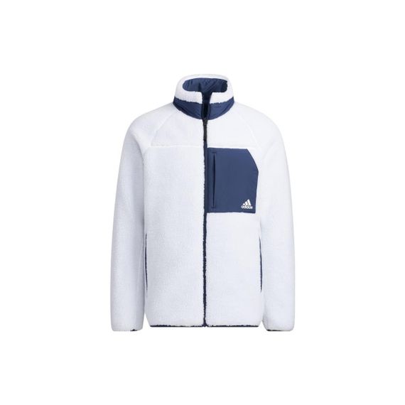 Adidas Reversible Sherpa Jacket Logo