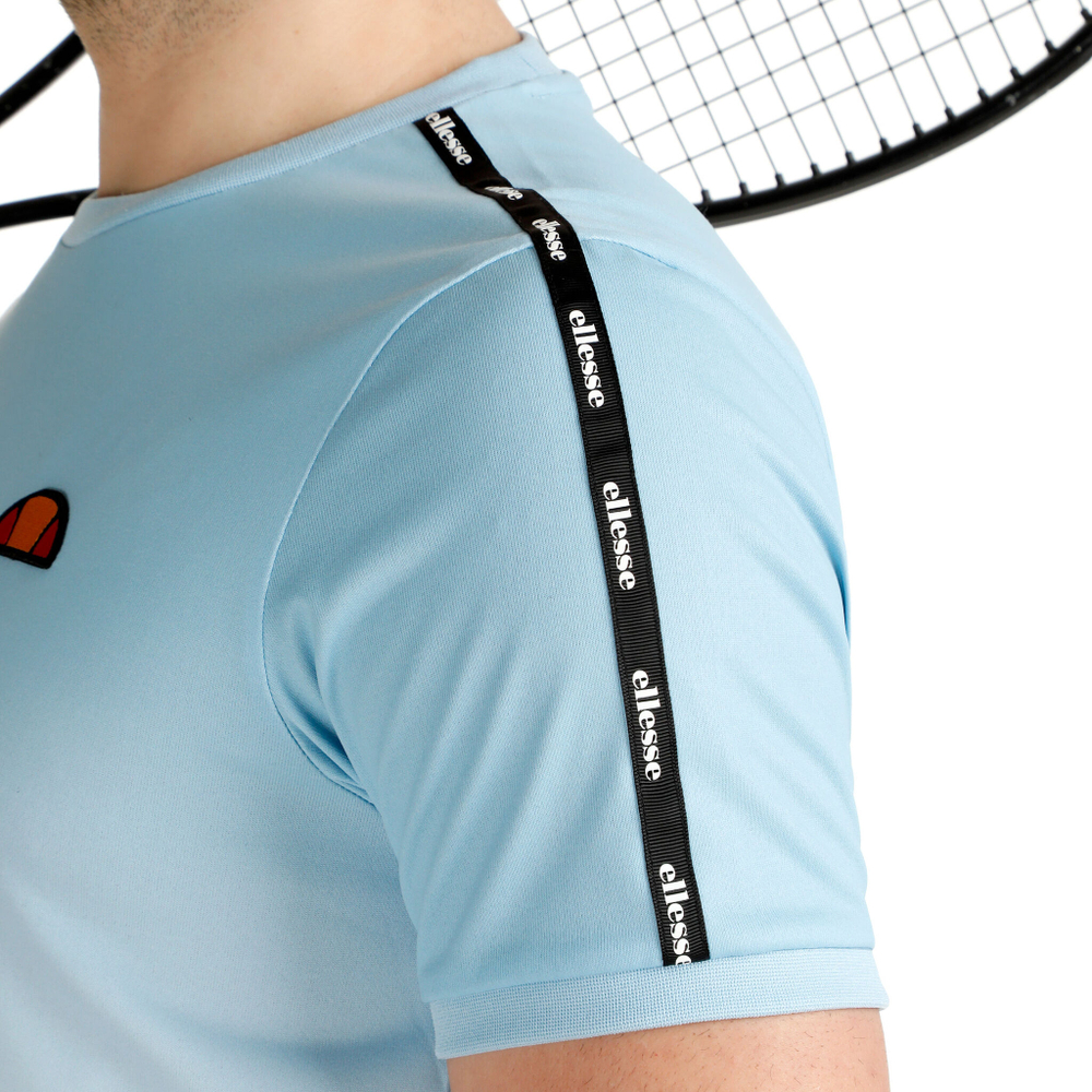 Мужское теннисное поло Ellesse Macina T-Shirt Men - Light Blue, White