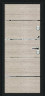 Thermo Лайн Букле черное/Cappuccino Veralinga 205*86 правое