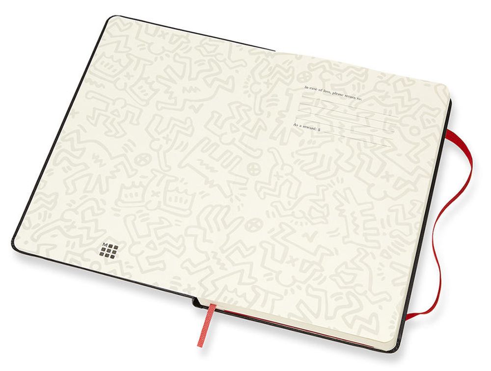 Блокнот Moleskine Limited Keith Haring Large 130х210мм 240стр линейка черный (LEKH01QP060)