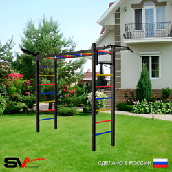 Уличная шведская стенка Sv Sport рукоход У5051 (Турник/Кронш бокс)