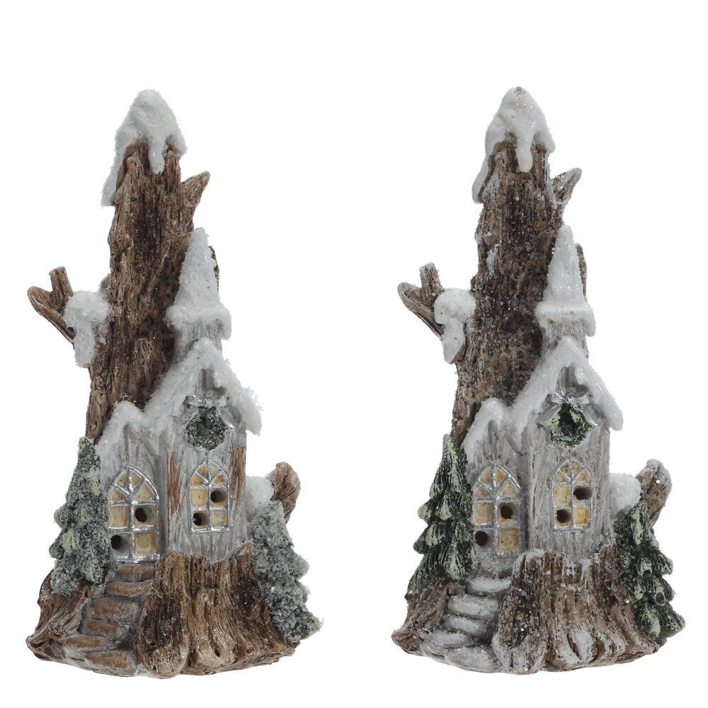 GAEM Фигурка декоративная "Домик" с подсветкой (LR44x2,прилаг), L, L8 W7 H16 см, 2в.